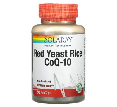 Solaray, Red Yeast Rice CoQ-10, 90 VegCaps