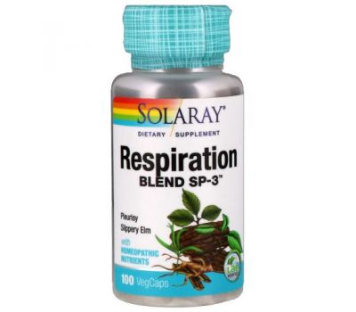 Solaray, Respiration Blend SP-3, 100 VegCaps