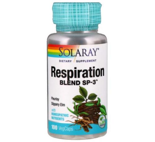 Solaray, Respiration Blend SP-3, 100 VegCaps