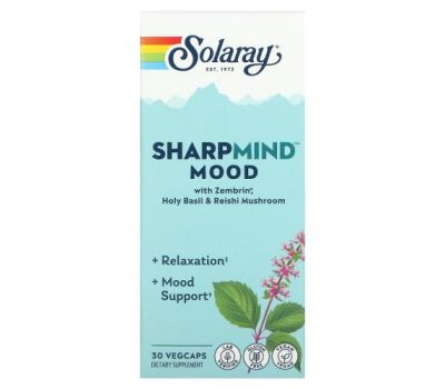 Solaray, SharpMind Mood, 30 Vegcaps