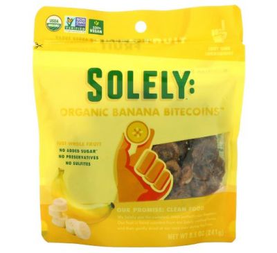 Solely, Organic Banana Bitecoins, 8.5 oz (241 g)