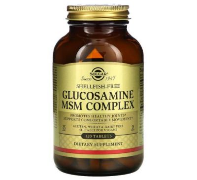 Solgar, Glucosamine MSM Complex, 120 Tablets