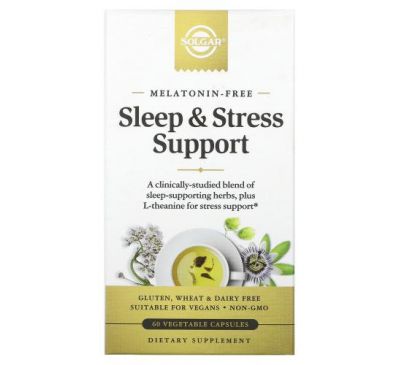 Solgar, Sleep & Stress Support, 60 Vegetable Capsules
