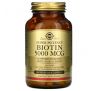 Solgar, біотин, 5000 мкг, 100 вегетаріанських капсул