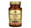 Solgar, мелатонін, 10 мг, 60 таблеток