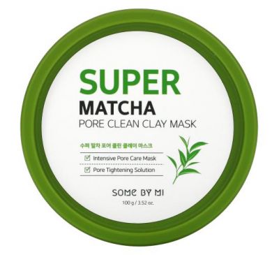 Some By Mi, Super Matcha Pore Clean Clay Beauty Mask, 3.52 oz (100 g)
