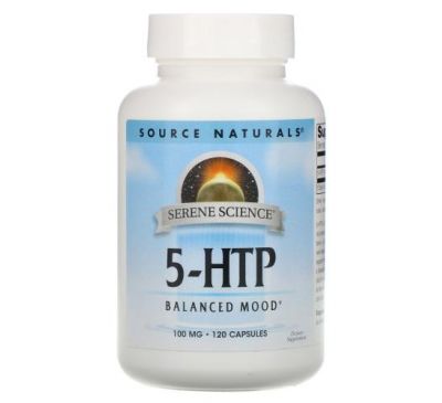 Source Naturals, 5-HTP, 100 mg, 120 Capsules