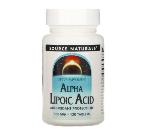 Source Naturals, Alpha Lipoic Acid, 100 mg, 120 Tablets