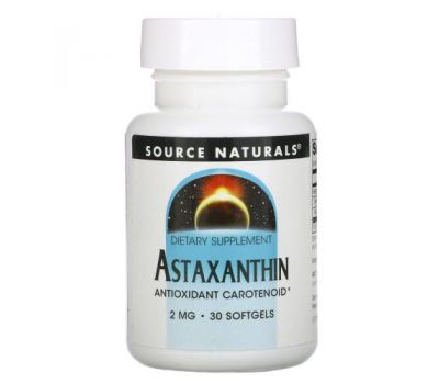 Source Naturals, Astaxanthin, 2 mg, 30 Softgels