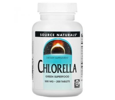 Source Naturals, Chlorella, 500 mg, 200 Tablets
