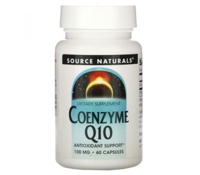 Source Naturals, Coenzyme Q10, 100 mg, 60 Capsules