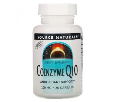 Source Naturals, Coenzyme Q10, 200 mg, 60 Capsules