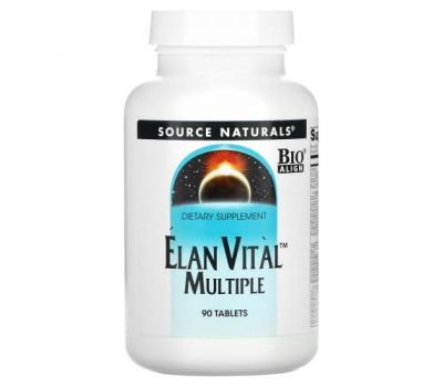 Source Naturals, Elan Vital Multiple, 90 Tablets