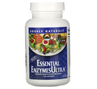 Source Naturals, Essential EnzymesUltra, 120 Capsules