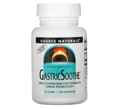 Source Naturals, GastricSoothe, 37.5 mg, 120 Capsules
