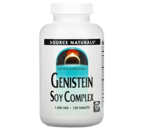 Source Naturals, Genistein Soy Complex, 1,000 mg, 120 Tablets
