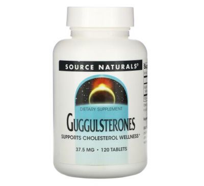 Source Naturals, Guggulsterones, 37.5 mg, 120 Tablets