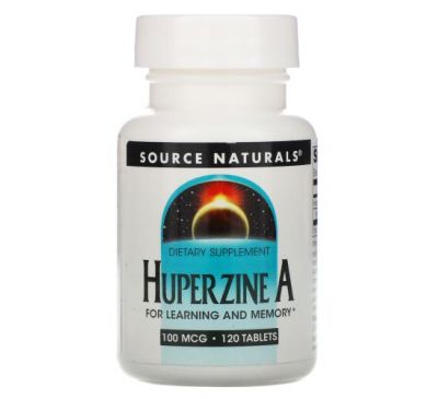 Source Naturals, Huperzine A, 100 mcg, 120 Tablets