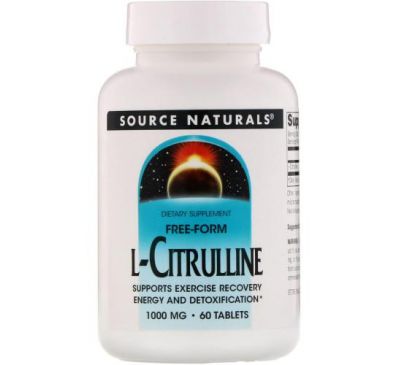 Source Naturals, L-Citrulline, 1000 mg, 60 Tablets