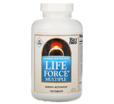 Source Naturals, Life Force Multiple, No Iron, 120 Tablets