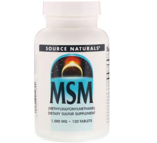 Source Naturals, MSM (Methylsulfonylmethane), 1,000 mg, 120 Tablets