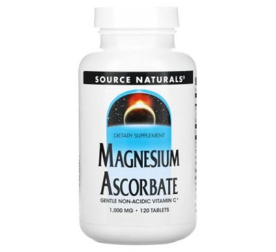 Source Naturals, Magnesium Ascorbate, 1000 mg, 120 Tablets
