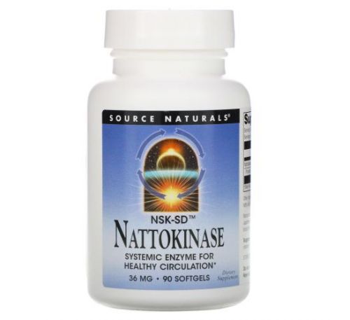 Source Naturals, NSK-SD, Nattokinase, 36 mg, 90 Softgels