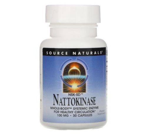 Source Naturals, NSK-SD Nattokinase, 100 mg, 30 Capsules