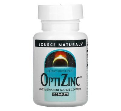 Source Naturals, OptiZinc, 120 Tablets