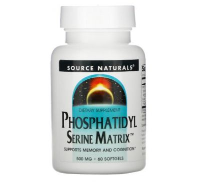 Source Naturals, Phosphatidyl Serine Matrix, 500 mg, 60 Softgels