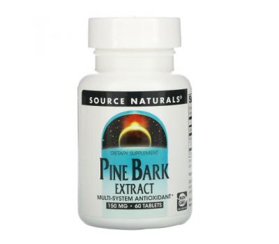 Source Naturals, Pine Bark Extract, 150 mg, 60 Tablets