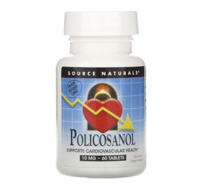 Source Naturals, Policosanol, 10 mg, 60 Tablets