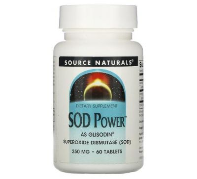 Source Naturals, SOD Power, 250 mg, 60 Tablets