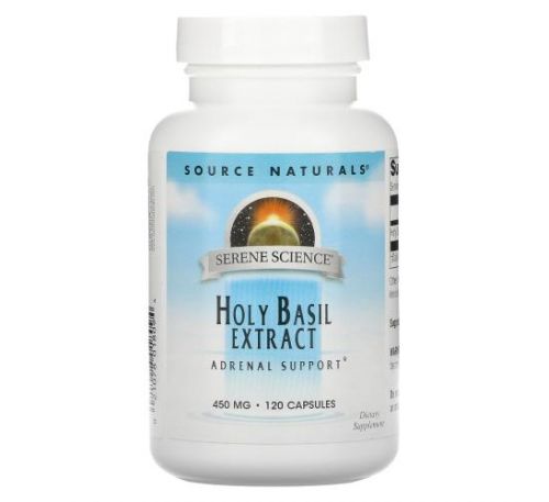 Source Naturals, Serene Science, Holy Basil Extract, 450 mg, 120 Capsules