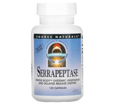 Source Naturals, Serrapeptase, 120 Capsules