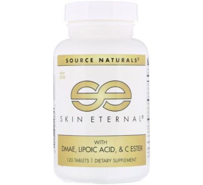 Source Naturals, Skin Eternal with DMAE, Lipoic Acid, and C Ester, 120 Tablets