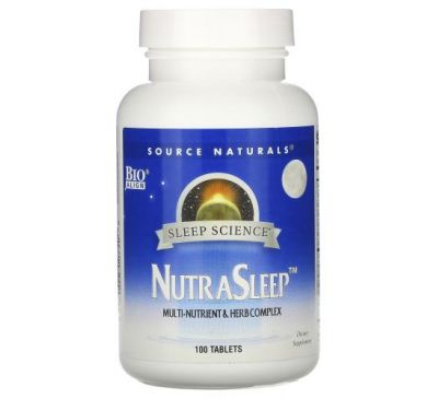 Source Naturals, Sleep Science, NutraSleep, 100 Tablets