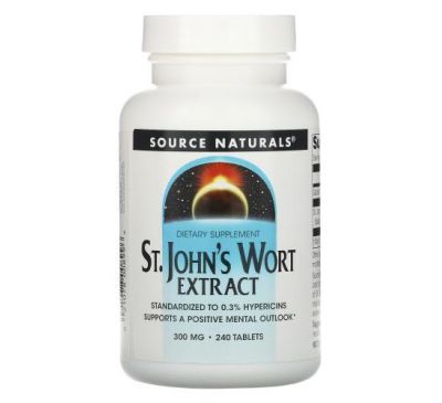Source Naturals, St. John's Wort Extract, 300 mg, 240 Tablets