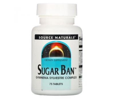 Source Naturals, Sugar Ban, 75 Tablets