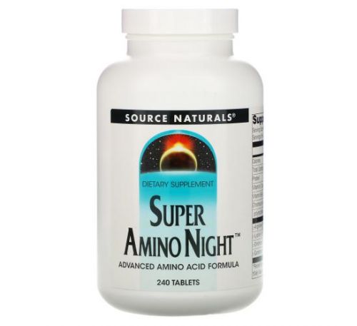 Source Naturals, Super Amino Night, 240 Tablets