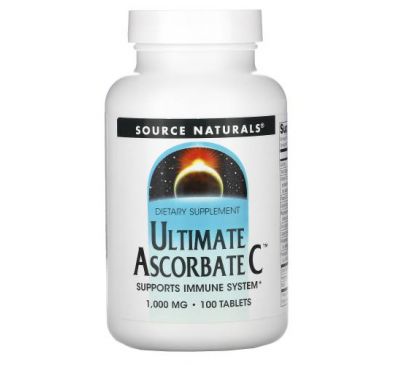 Source Naturals, Ultimate Ascorbate C, 1000 mg, 100 Tablets