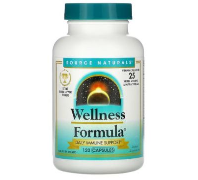 Source Naturals, Wellness Formula, 120 капсул