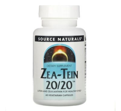 Source Naturals, Zea-Tein 20/20, 60 вегетарианских капсул