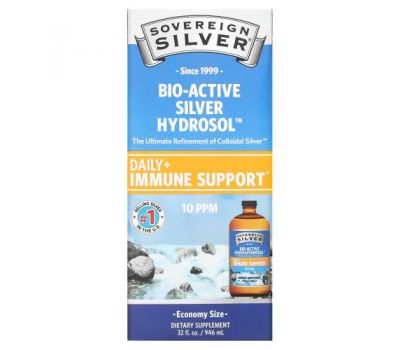 Sovereign Silver, Bio-Active Silver Hydrosol, 10 част./млн, 946 мл (32 жидк. унции)
