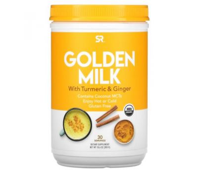 Sports Research, Golden Milk с куркумой и имбирем, 300 г (10,6 унции)
