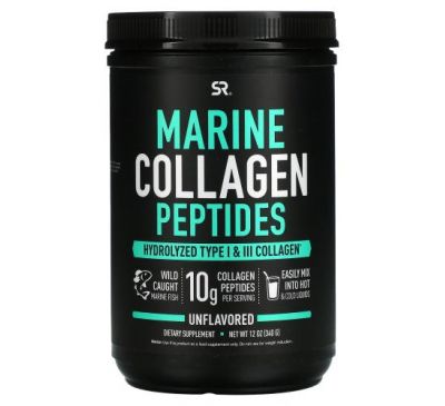 Sports Research, пептиди морського колагену, з нейтральним смаком, 340 г (12 унцій)