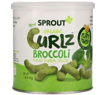 Sprout Organic, Curlz, броколі, 42 г (1,48 унції)