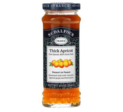 St. Dalfour, Deluxe Thick Apricot Spread, 10 oz (284 g)