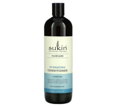 Sukin, Увлажняющий кондиционер для сухих и поврежденных волос, 500 мл (16,9 жидк. Унции)
