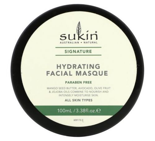 Sukin, Hydrating Facial Masque, 3.38 fl oz (100 ml)